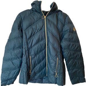 Michael Kors Lightweight + Packable Down Fill Hooded Puffer Coat